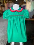 Green with Red Trim Collar