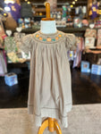 Pumpkin pinstripe smock ￼