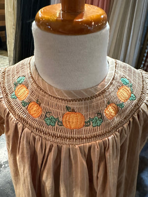 Pumpkin pinstripe smock ￼