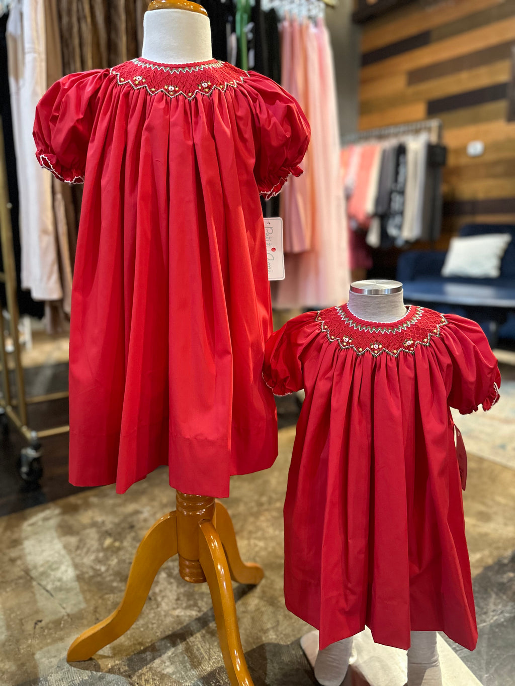 Classic Red Smock with bloomers