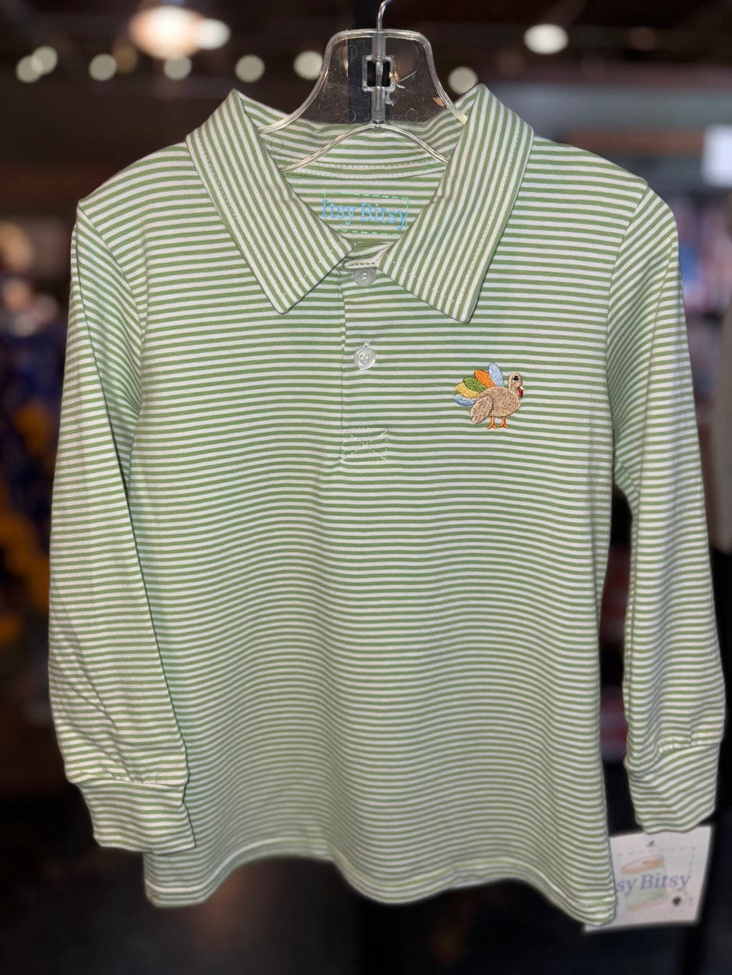 Turkey long sleeve polo￼