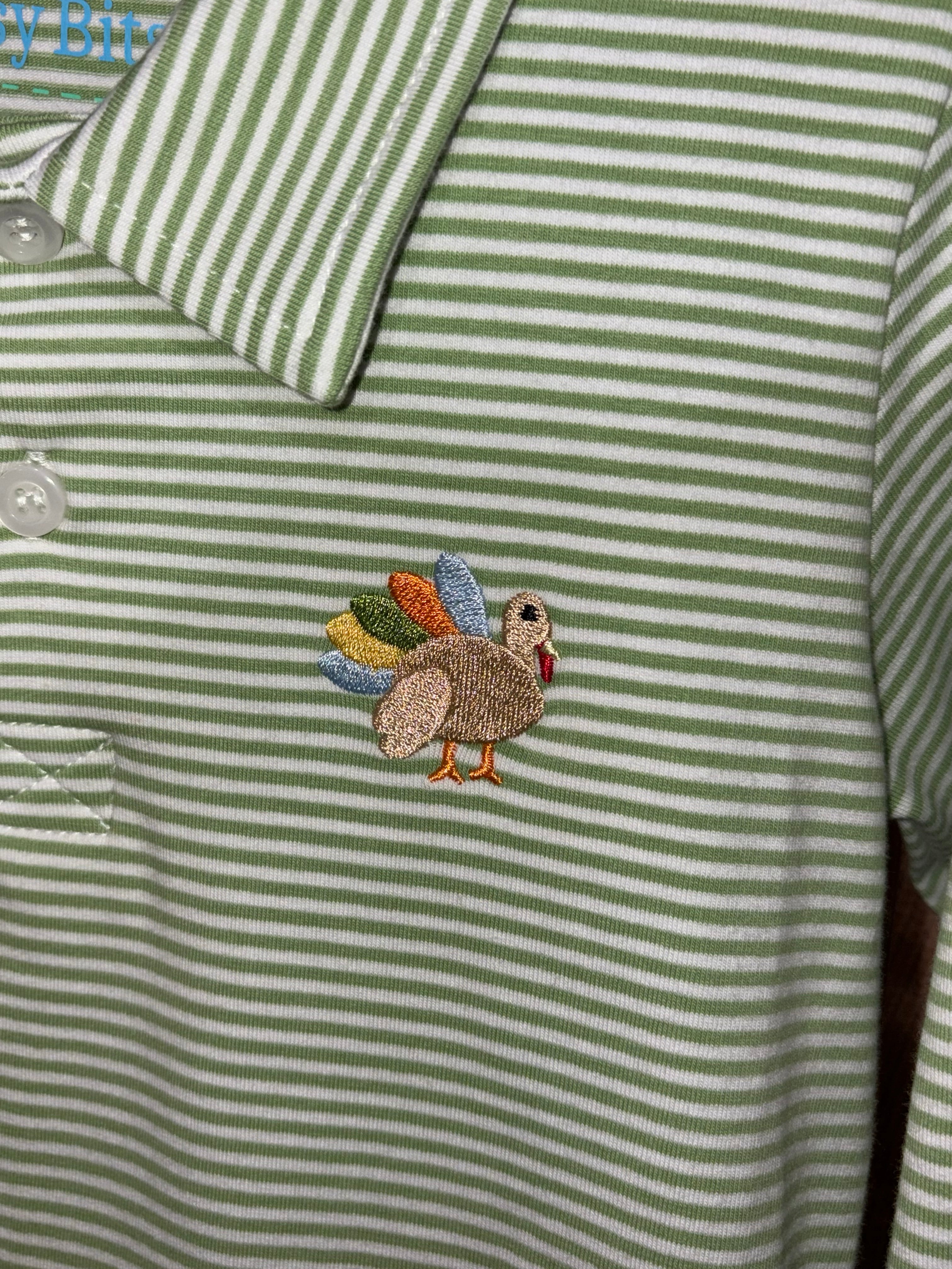 Turkey long sleeve polo￼