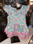 Paint lace flower leotard ￼