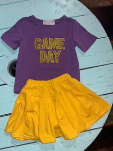 Game Day shirt & skort set