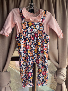 Floral Overalls 2pc set