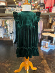 Green Velvet Dress