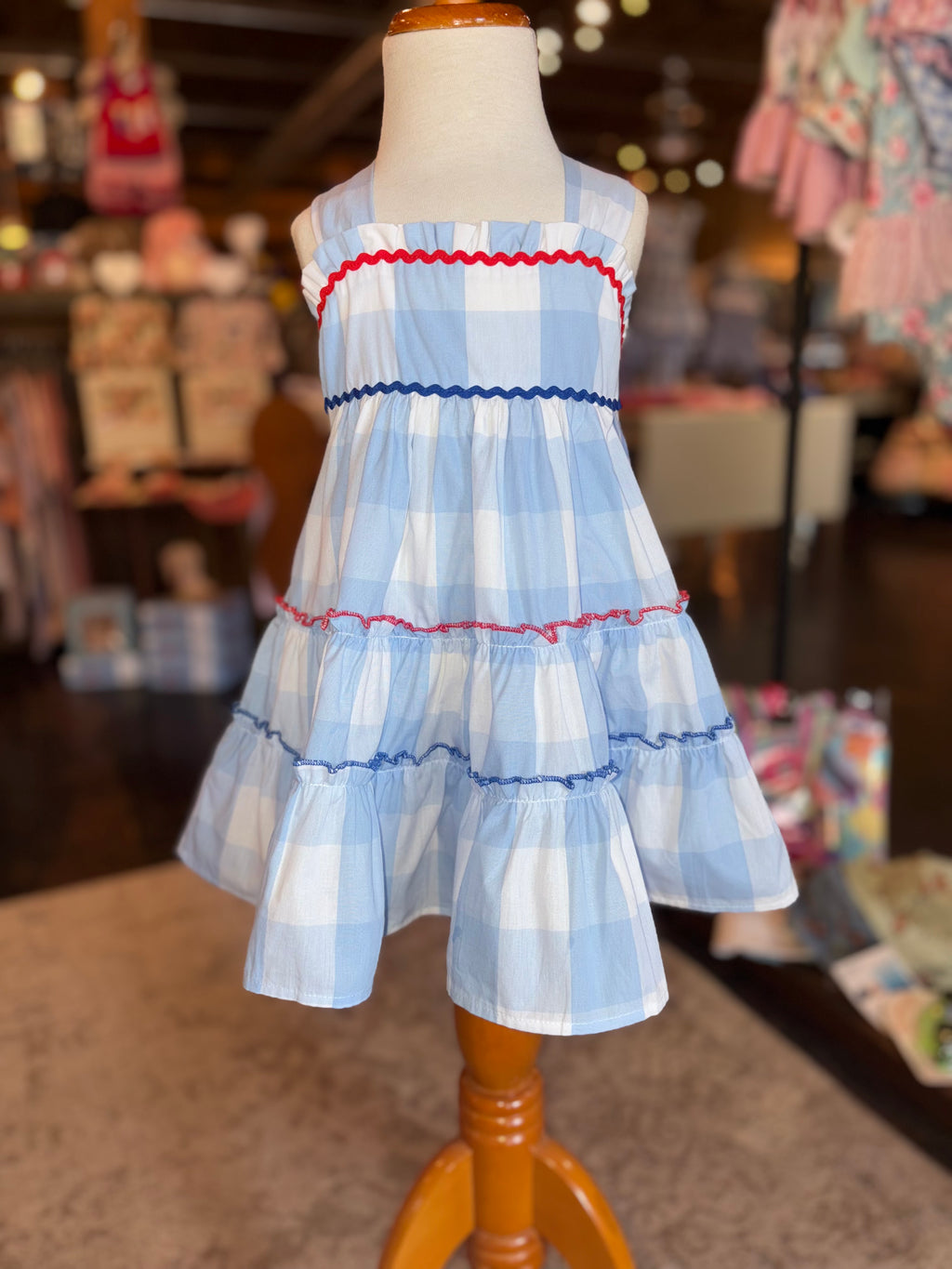Blue Gingham Sundress
