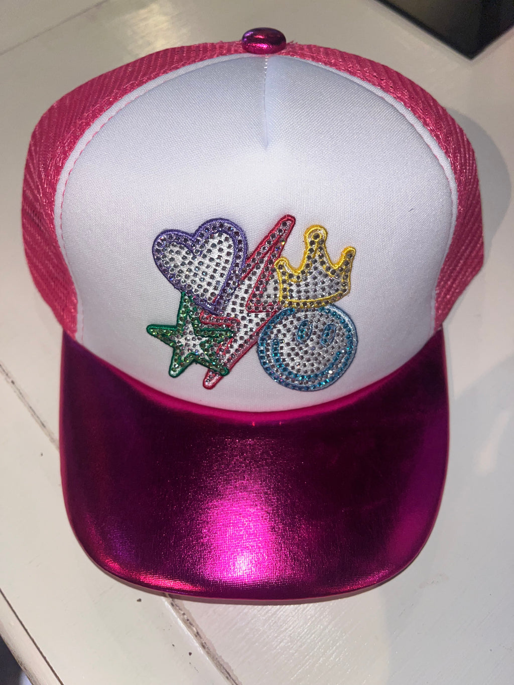 Metallic Pink Trucker