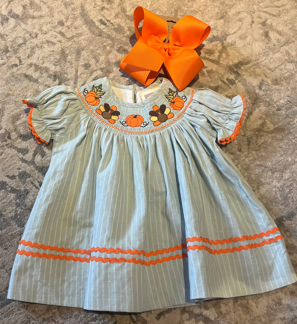 Pumpkin & Turkey smock