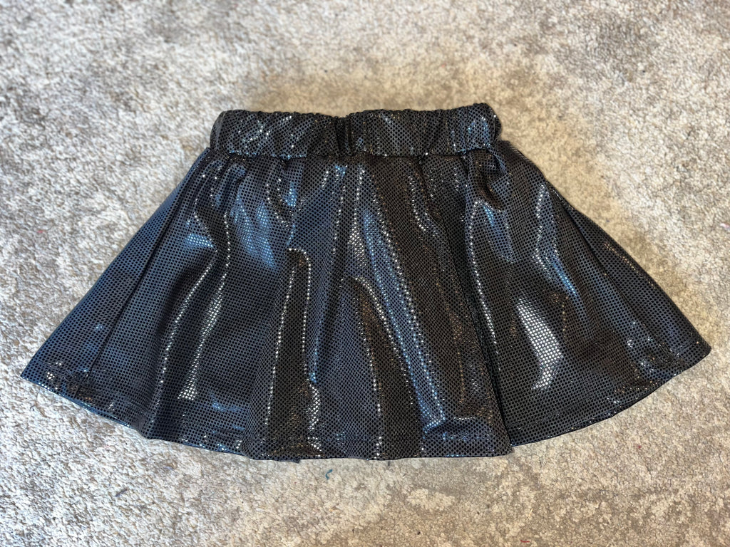 Shimmer-on Black Skort