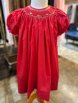 Classic Red Smock Dress