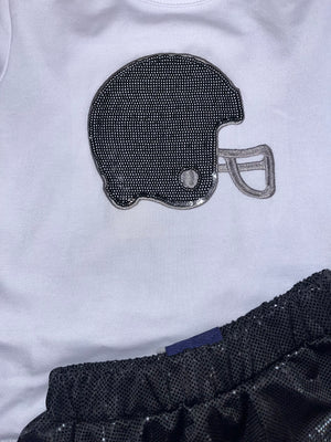 Black helmet Tee